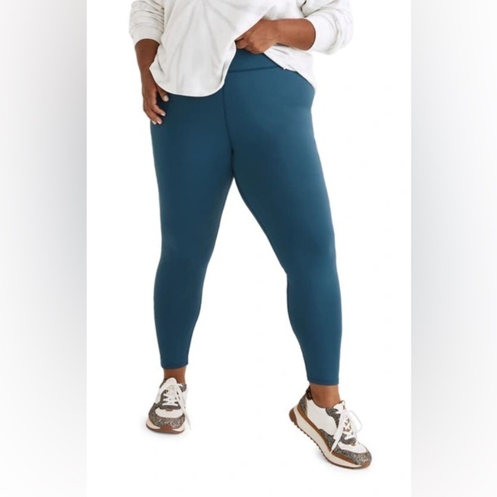 NWT Madewell MWL Form High-Rise Leggings In Blue Hematite, Size 1X